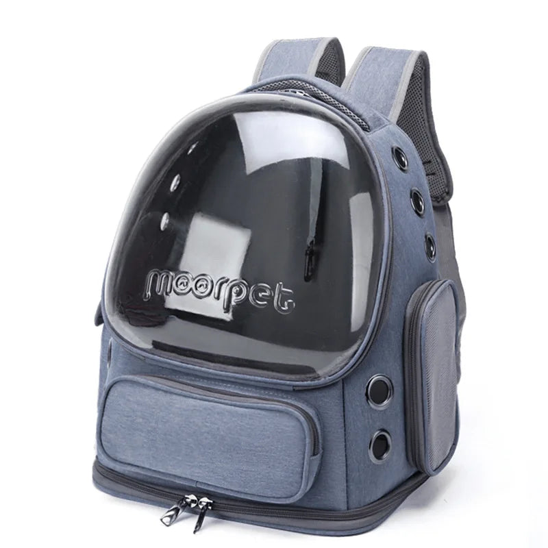 Sac à Dos Transport Transparent pour Chat et Petit Chien — Respirant & Confortable
