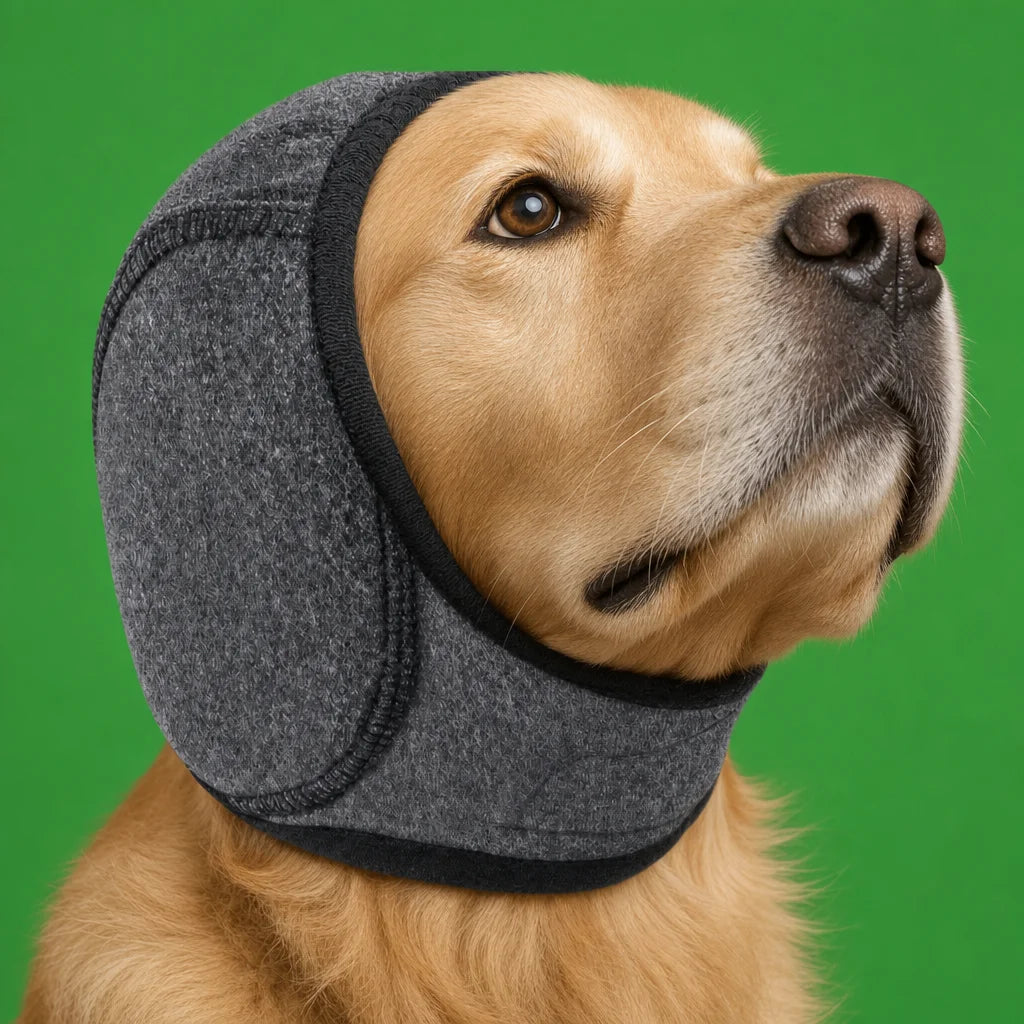 Cagoule Anti-Anxiété pour Chien — Apaisement & Protection Anti-Insectes