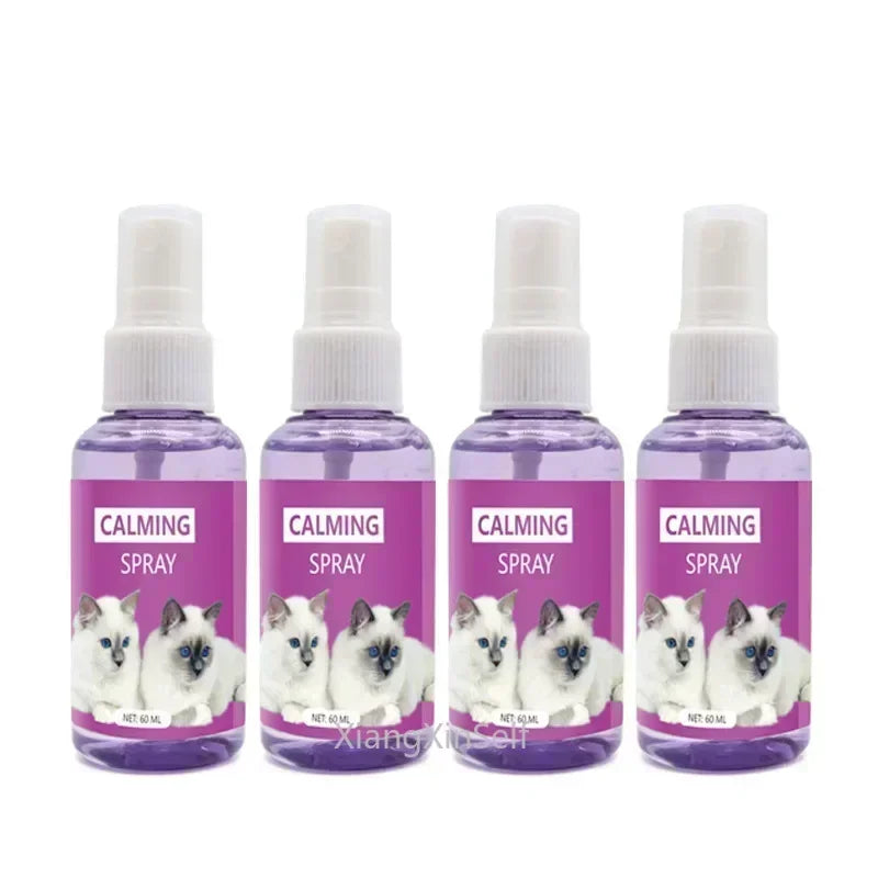 Spray Calmant aux Phéromones pour Chat — Anti-Stress & Apaisement 60ml