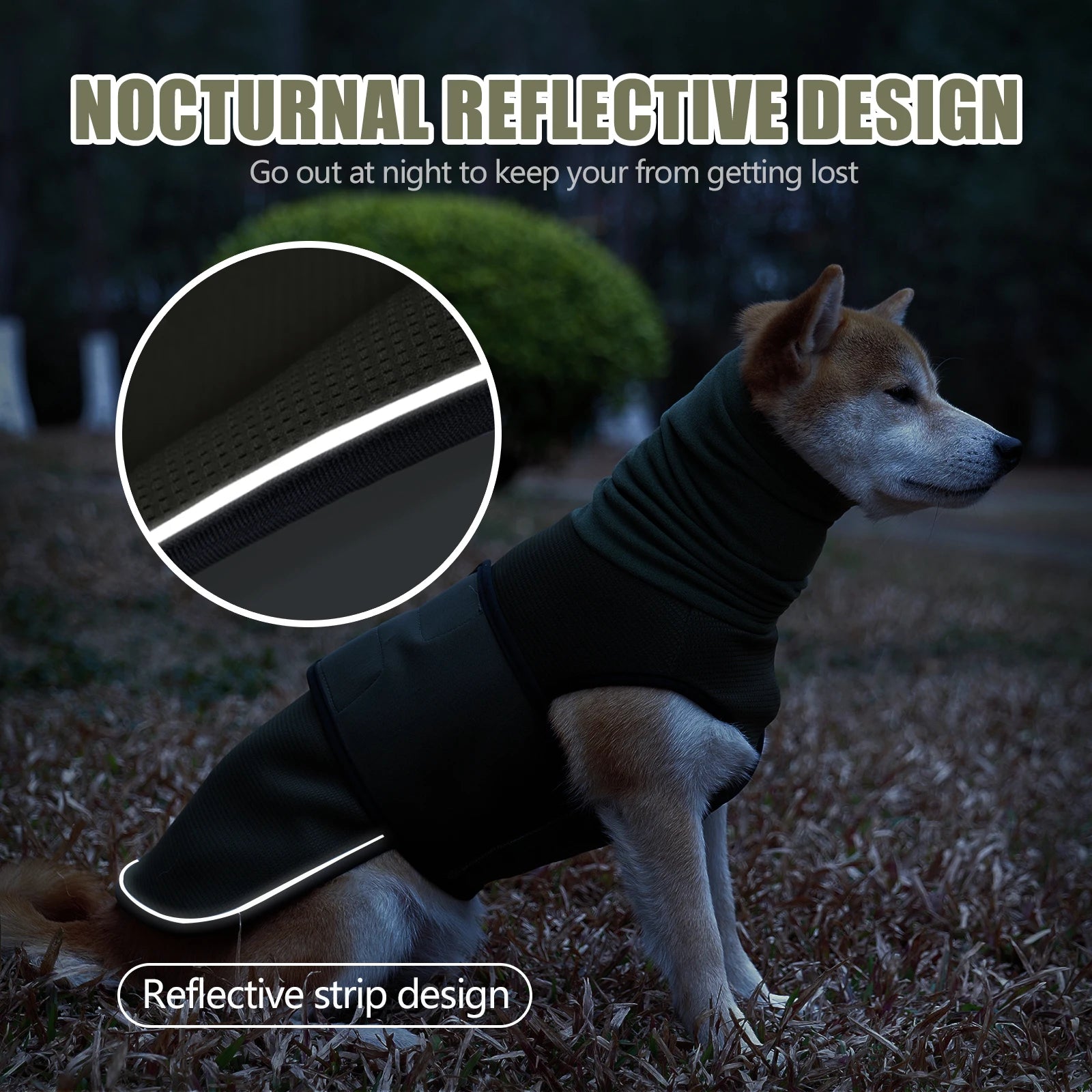 Gilet Anti-Anxiété pour Chien et Chat — Veste Calmante Tonnerre & Feux d'Artifice