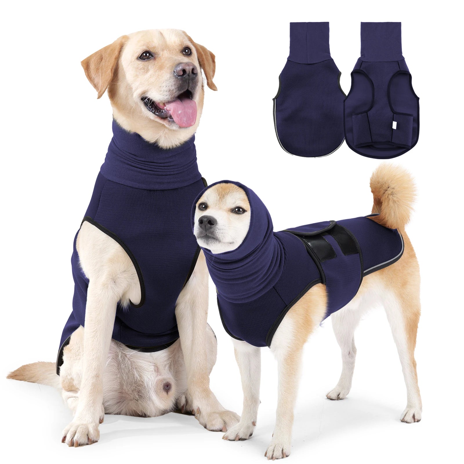 Gilet Anti-Anxiété pour Chien et Chat — Veste Calmante Tonnerre & Feux d'Artifice