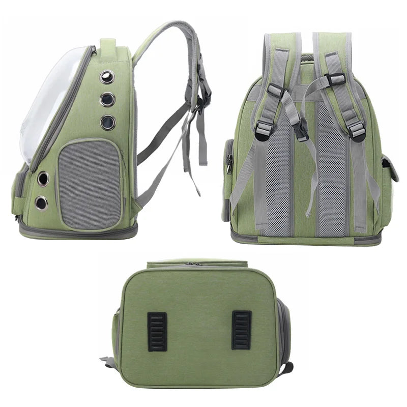 Sac à Dos Transport Transparent pour Chat et Petit Chien — Respirant & Confortable