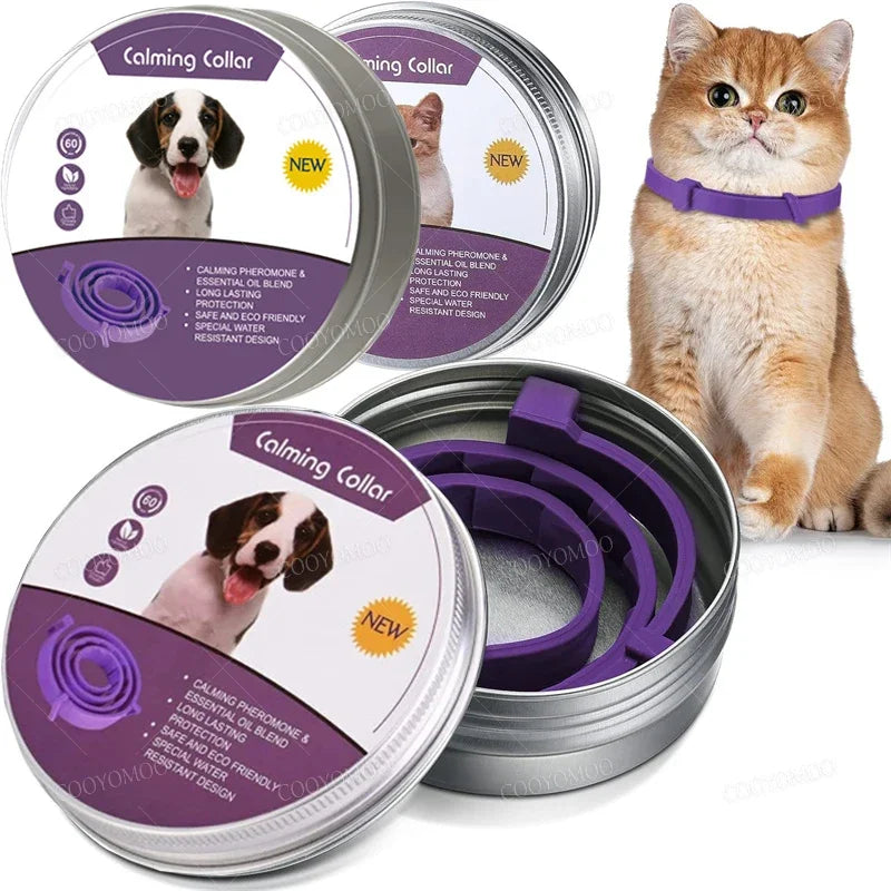 Collier Apaisant aux Phéromones pour Chien et Chat — Réducteur d'Anxiété
