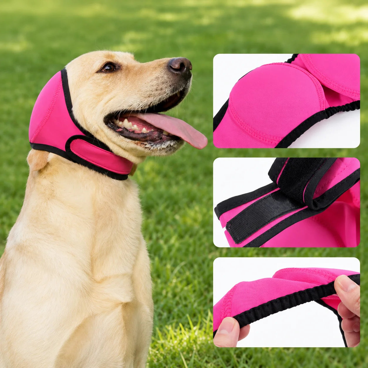 Cagoule Anti-Anxiété pour Chien — Apaisement & Protection Anti-Insectes