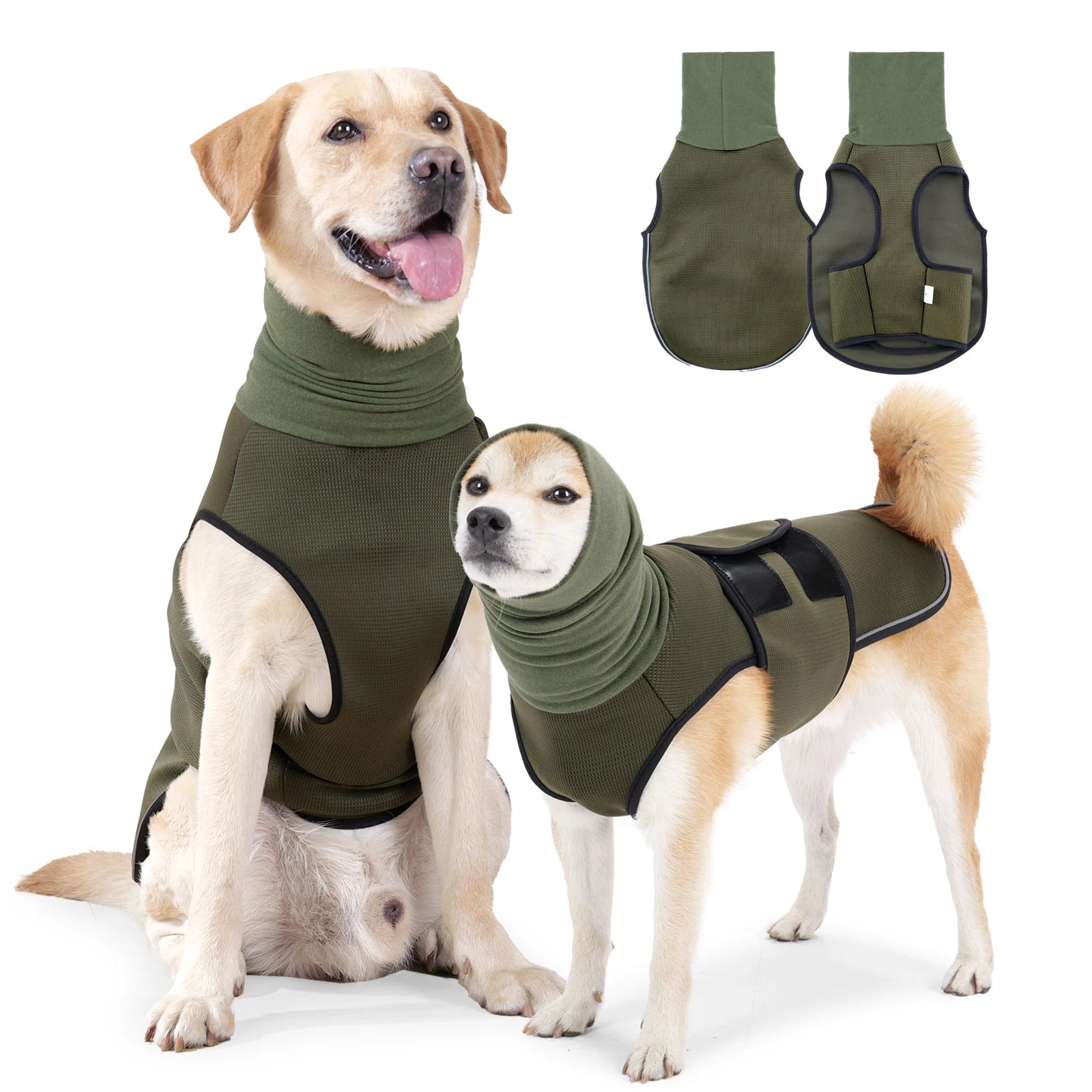 Gilet Anti-Anxiété pour Chien et Chat — Veste Calmante Tonnerre & Feux d'Artifice